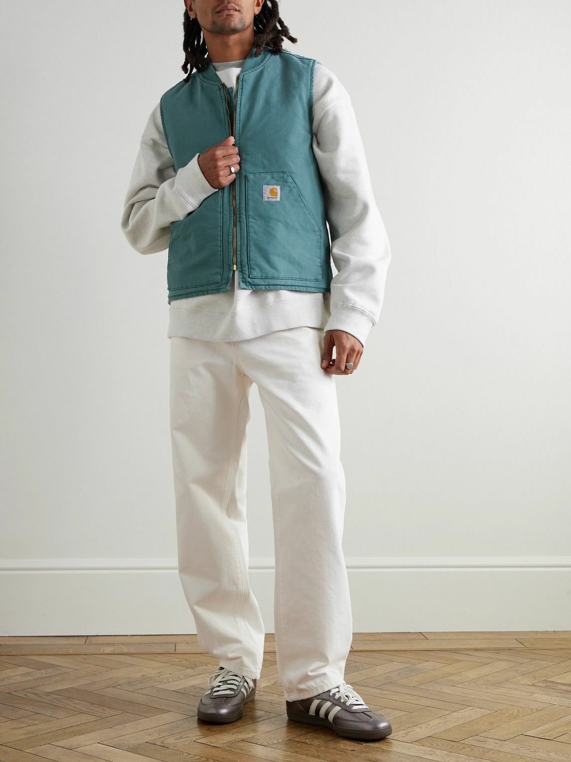 Carhartt WIP - Aaron Straight-Leg Logo-Appliquéd Jeans