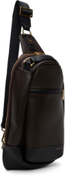 master-piece Brown Gloss Sling Bag