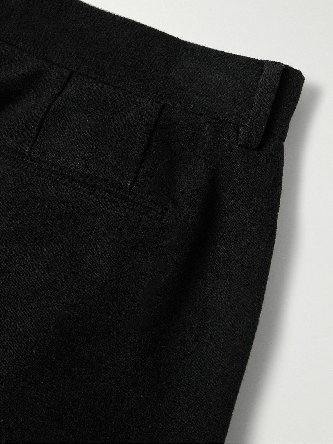 The Row - Rolf Tapered Pleated Brushed-Cotton Twill Trousers