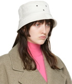 Bottega Veneta White Intrecciato Bucket Hat