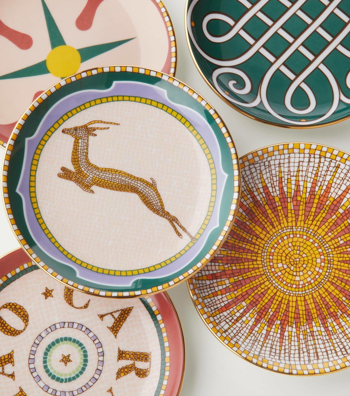 La DoubleJ Sunrays porcelain plate
