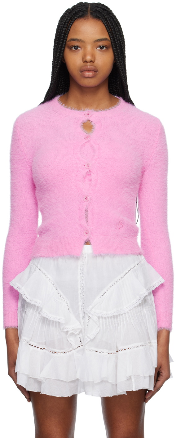 Isabel Marant Etoile Pink Olena Cardigan Isabel Marant Etoile