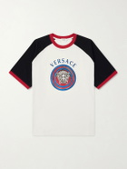 Versace - Logo-Print Cotton-Jersey T-Shirt - White
