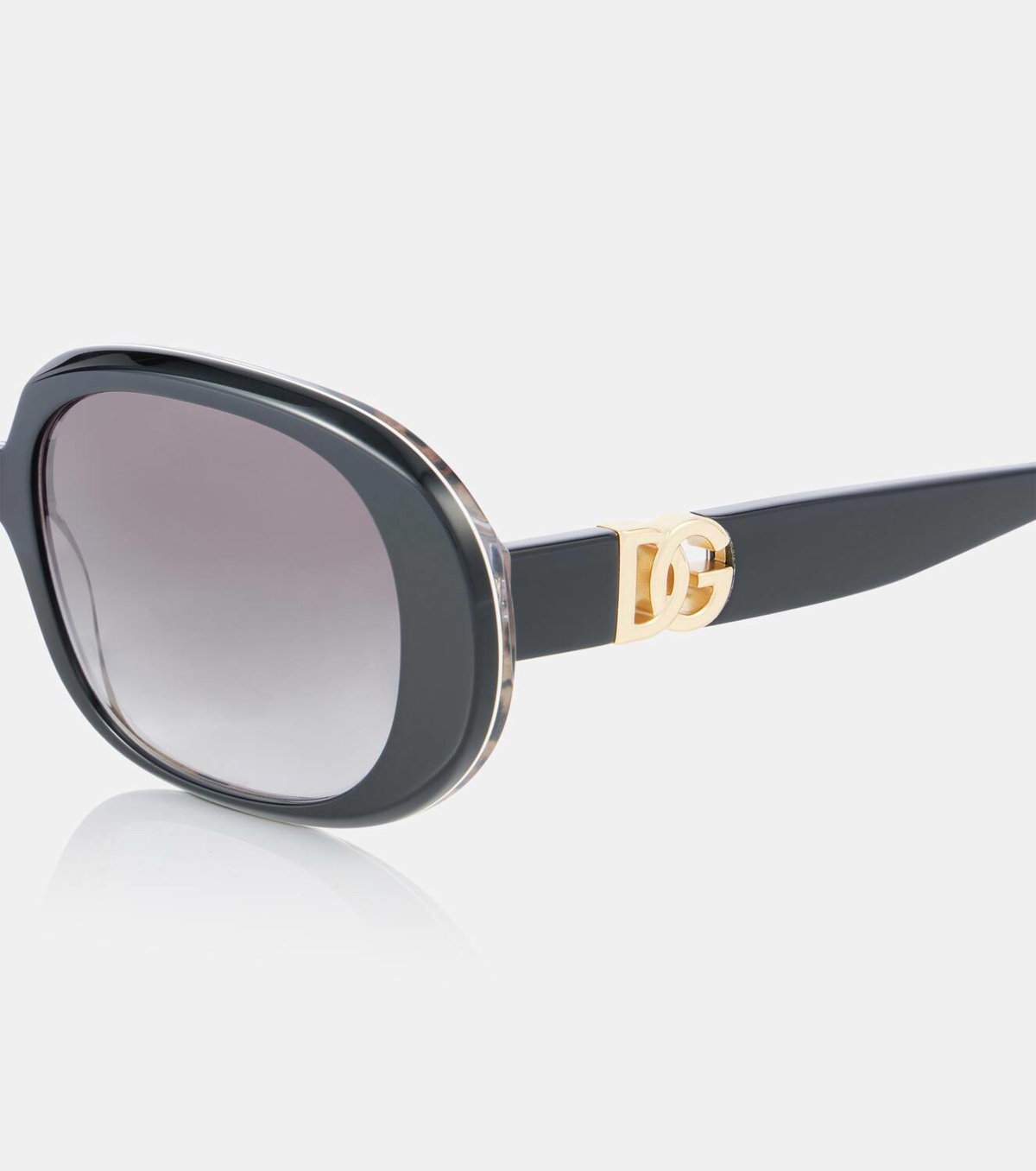 Dolce&Gabbana Round Leopard sunglasses Dolce & Gabbana, Leopard print round-frame sunglasses  main image 4