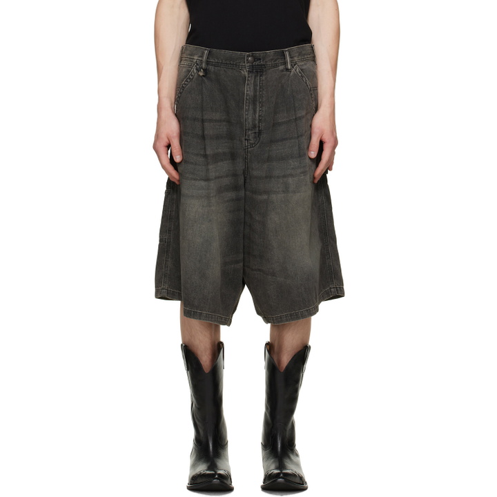 Photo: R13 Black Jesse Carpenter Denim Shorts