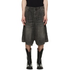 R13 Black Jesse Carpenter Denim Shorts