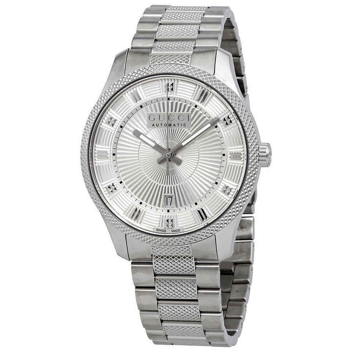 Photo: Gucci Eryx Silver Dial Automatic Mens Watch YA126339