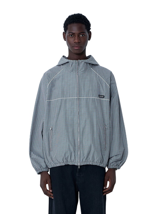 Photo: Miu Miu Check Hooded Jacket
