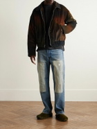 The Elder Statesman - Ombré Cotton-Corduroy Bomber Jacket - Brown