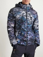 Aztech Mountain - MDJ Nuke Suit Printed Quilted Hooded Down Ski Jacket - Blue