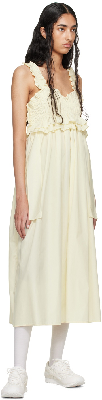 Cecilie Bahnsen Yellow Giovanna Midi Dress