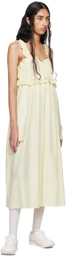 Cecilie Bahnsen Yellow Giovanna Midi Dress