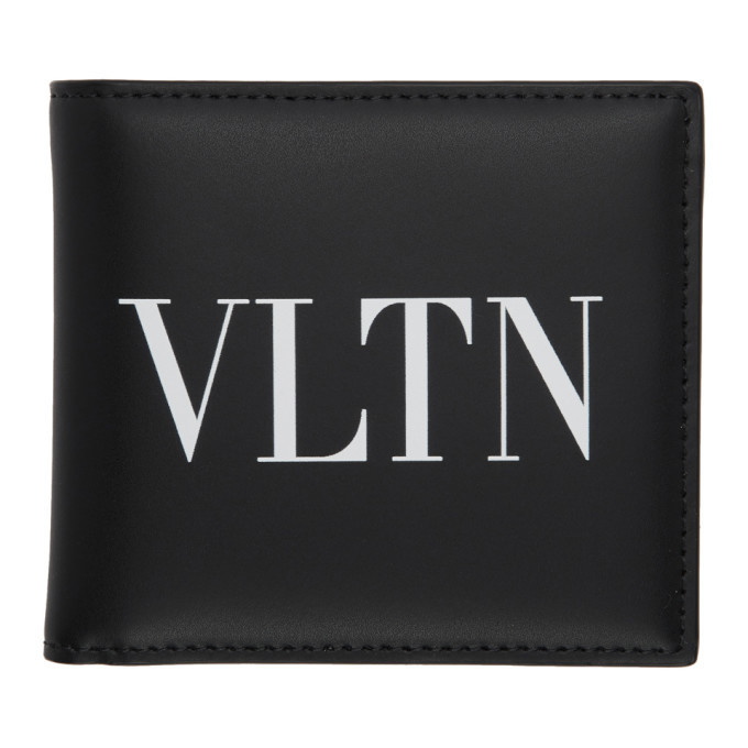Photo: Valentino Black Valentino Garavani VLTN Bifold Wallet