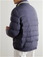 Brunello Cucinelli - Quilted Padded Shell Hooded Down Jacket - Blue