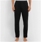 Calvin Klein Underwear - Piped Cotton-Jersey Pyjama Trousers - Black