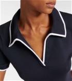 Veronica Beard Kearney cotton-blend polo shirt