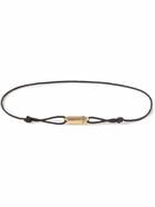 Le Gramme - 3g Cord and Gold Bracelet