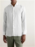 Incotex - Slim-Fit Linen Shirt - White