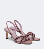 Manolo Blahnik Volusan leather slingback sandals
