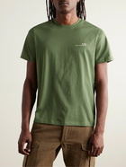 A.P.C. - Logo-Print Cotton-Jersey T-Shirt - Green