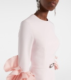 Safiyaa Belen ruffled crêpe gown