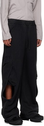 NAMESAKE Black Rod Washed Cargo Pants