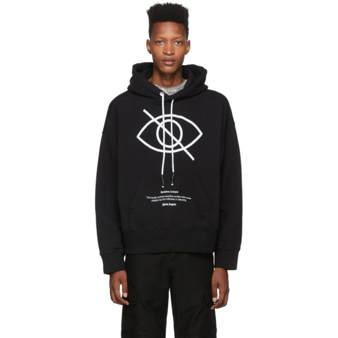 Photo: Palm Angels Black Large Sensitive Content Hoodie