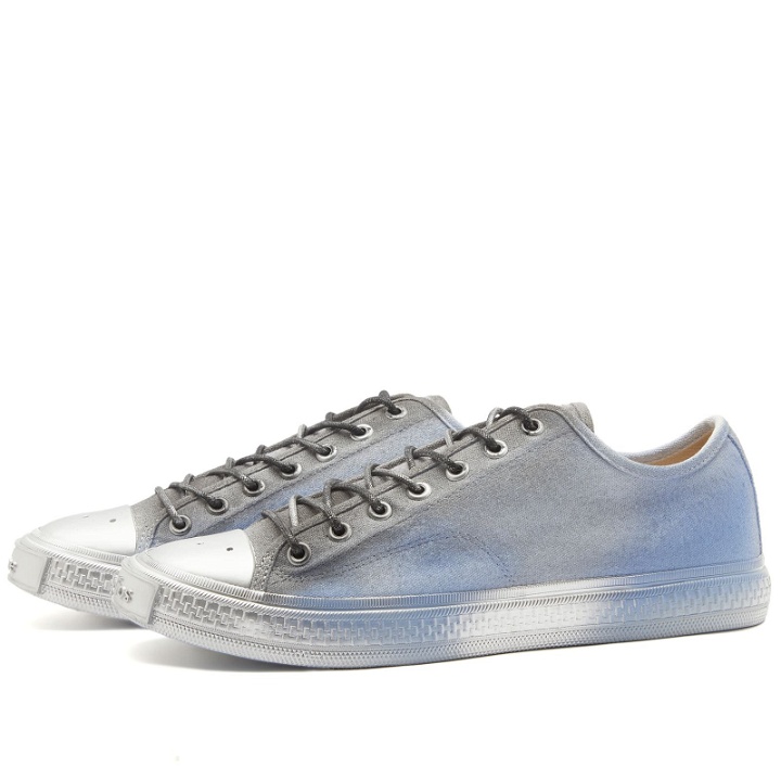 Photo: Acne Studios Men's Ballow Tag Stained Sneakers in Blue/Black