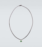 Octavia Elizabeth 18kt gold necklace with emerald