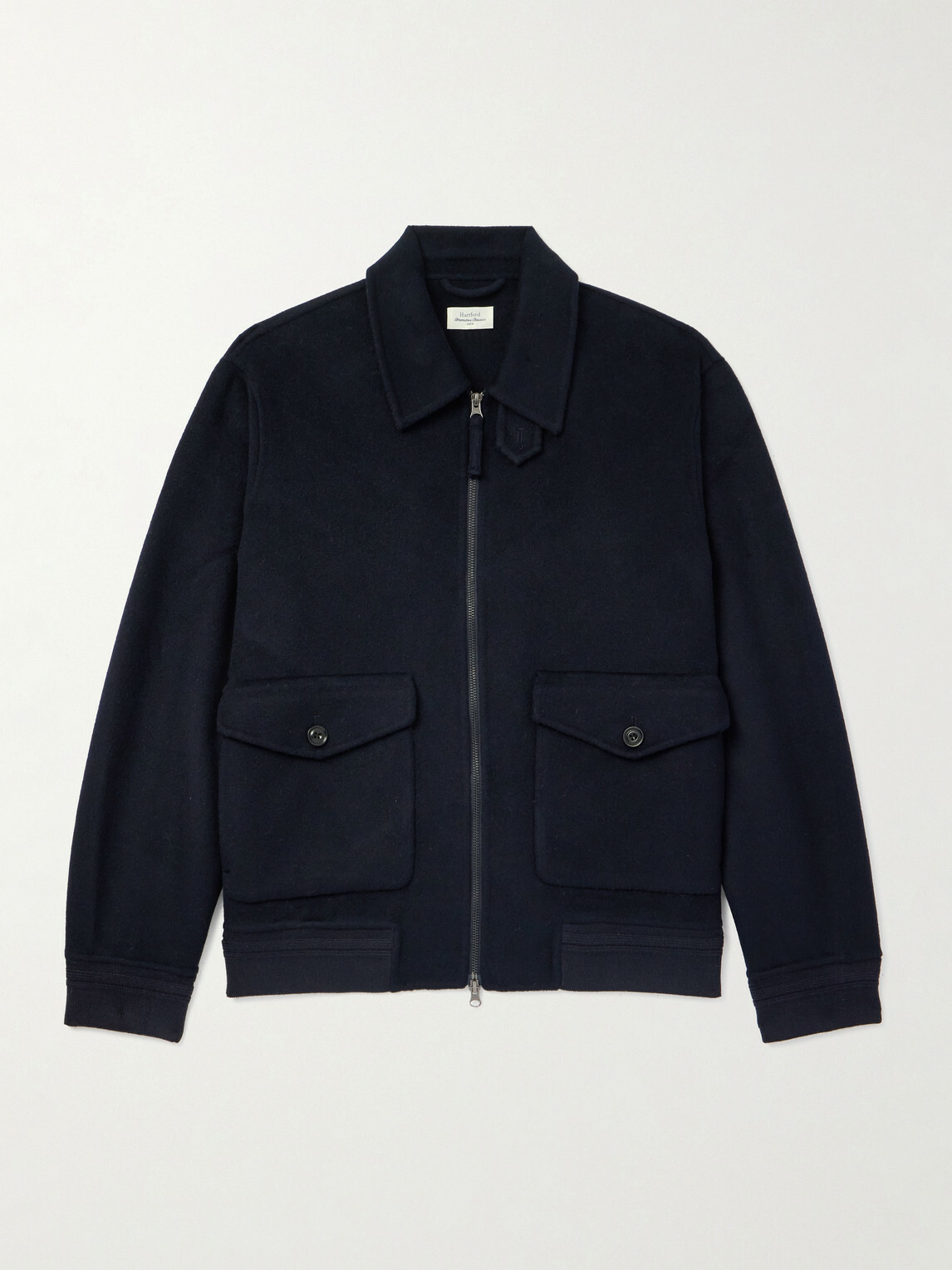 Hartford - Doug Double-Faced Wool-Blend Jacket - Blue