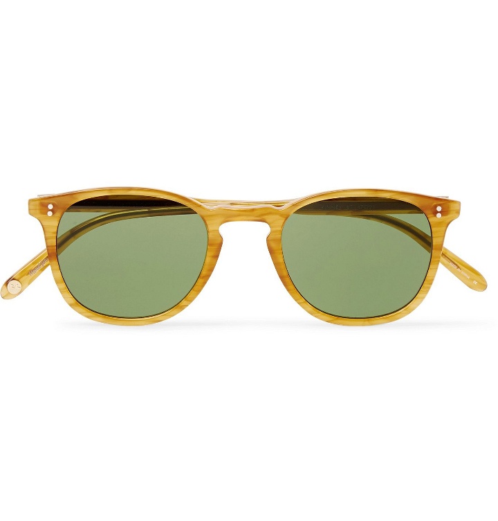 Photo: Garrett Leight California Optical - Kinney 47 Square-Frame Acetate Sunglasses - Yellow