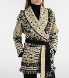 Alanui Ocean Whispers fringed wool-blend cardigan