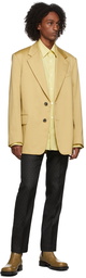 Dries Van Noten Beige Sateen Blazer