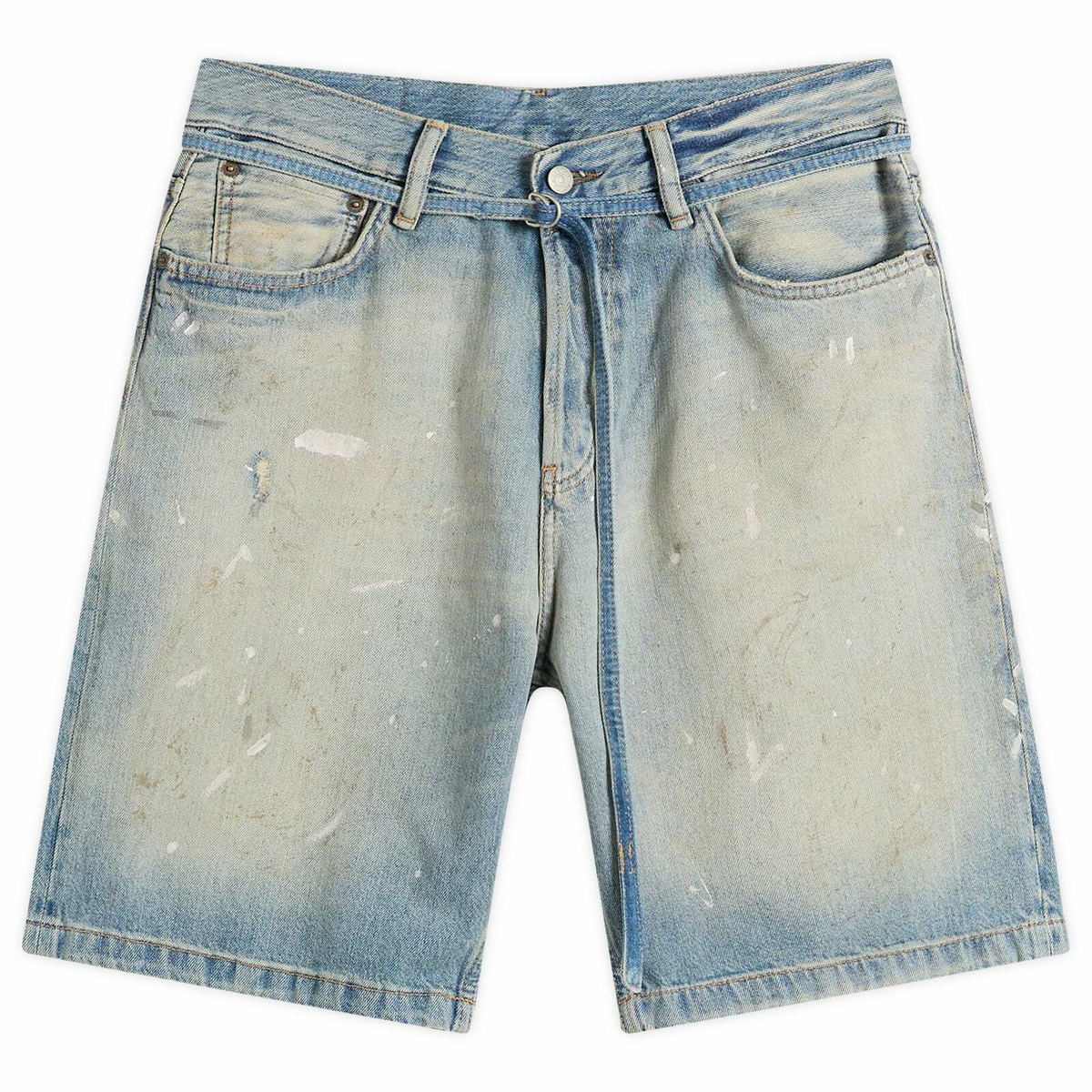 Acne Studios Women's Roland Denim Shorts in Light Blue