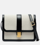 Khaite Blake leather-trimmed canvas crossbody bag