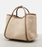 Max Mara Marin Small leather-trimmed top-handle bag