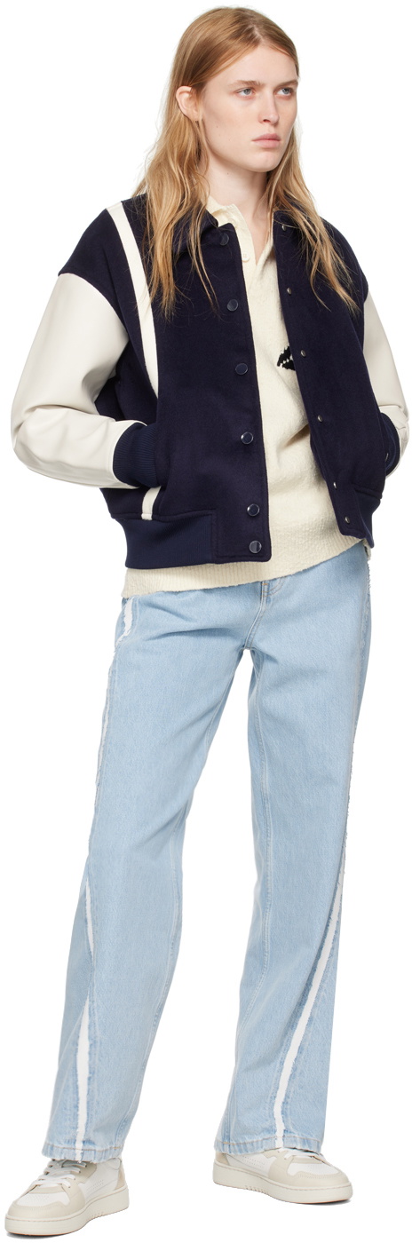 Axel Arigato Navy Bay Bomber Jacket