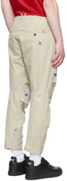 Dsquared2 Beige Cotton Trousers