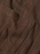 Karu Research - Camp-Collar Cotton Shirt - Brown