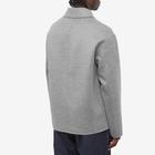 Loewe Men's Wool Workwear Jacket in Grey Melange