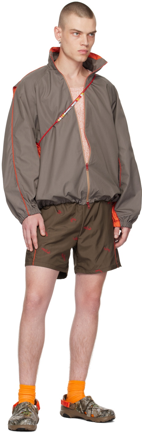 Robyn Lynch Brown Paneled Jacket