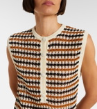 Eres Inedit open-knit cotton-blend polo dress