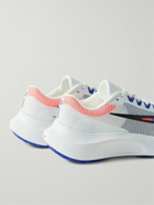 Nike Running - Zoom Fly 5 Premium Rubber-Trimmed Mesh Running Sneakers - White