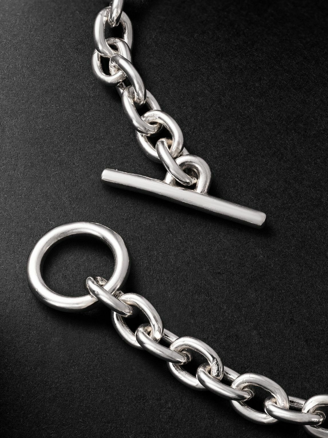M. Cohen - Plaun Link Sterling Silver Chain Bracelet - Silver