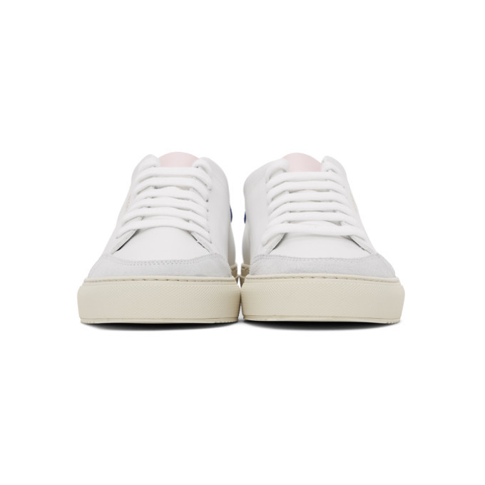 Axel Arigato White and Blue Clean 90 Triple Sneakers