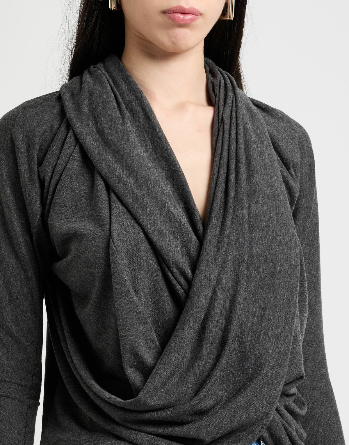 Jijil Womens Top Charcoal