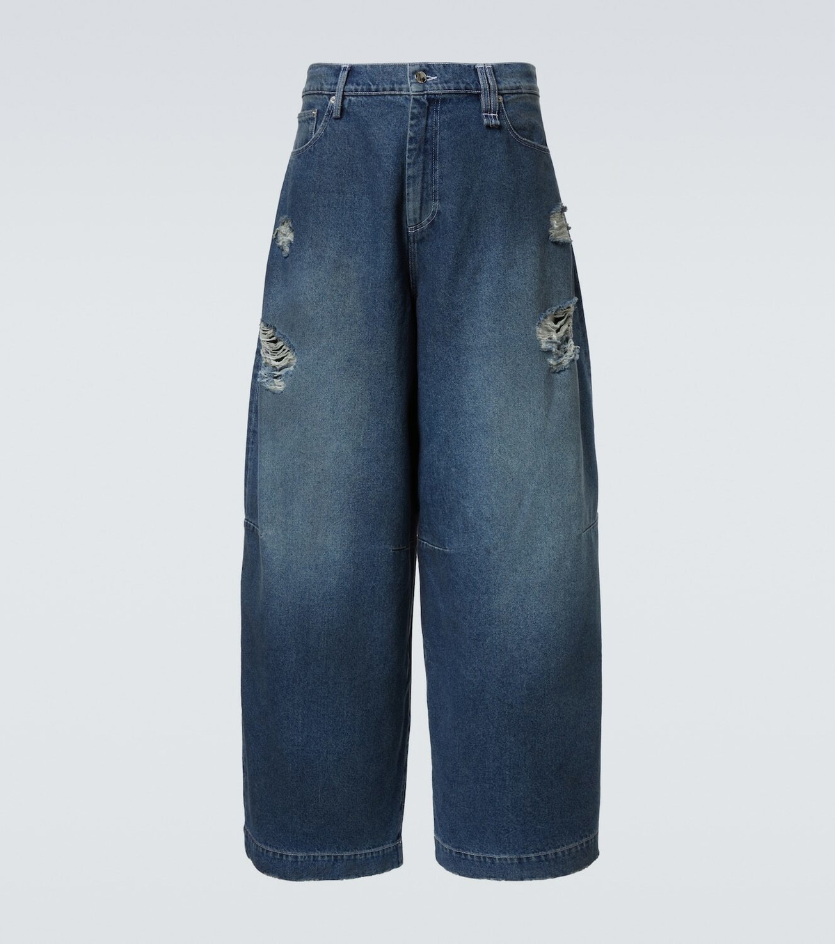 Simone Rocha Distressed wide-leg jeans