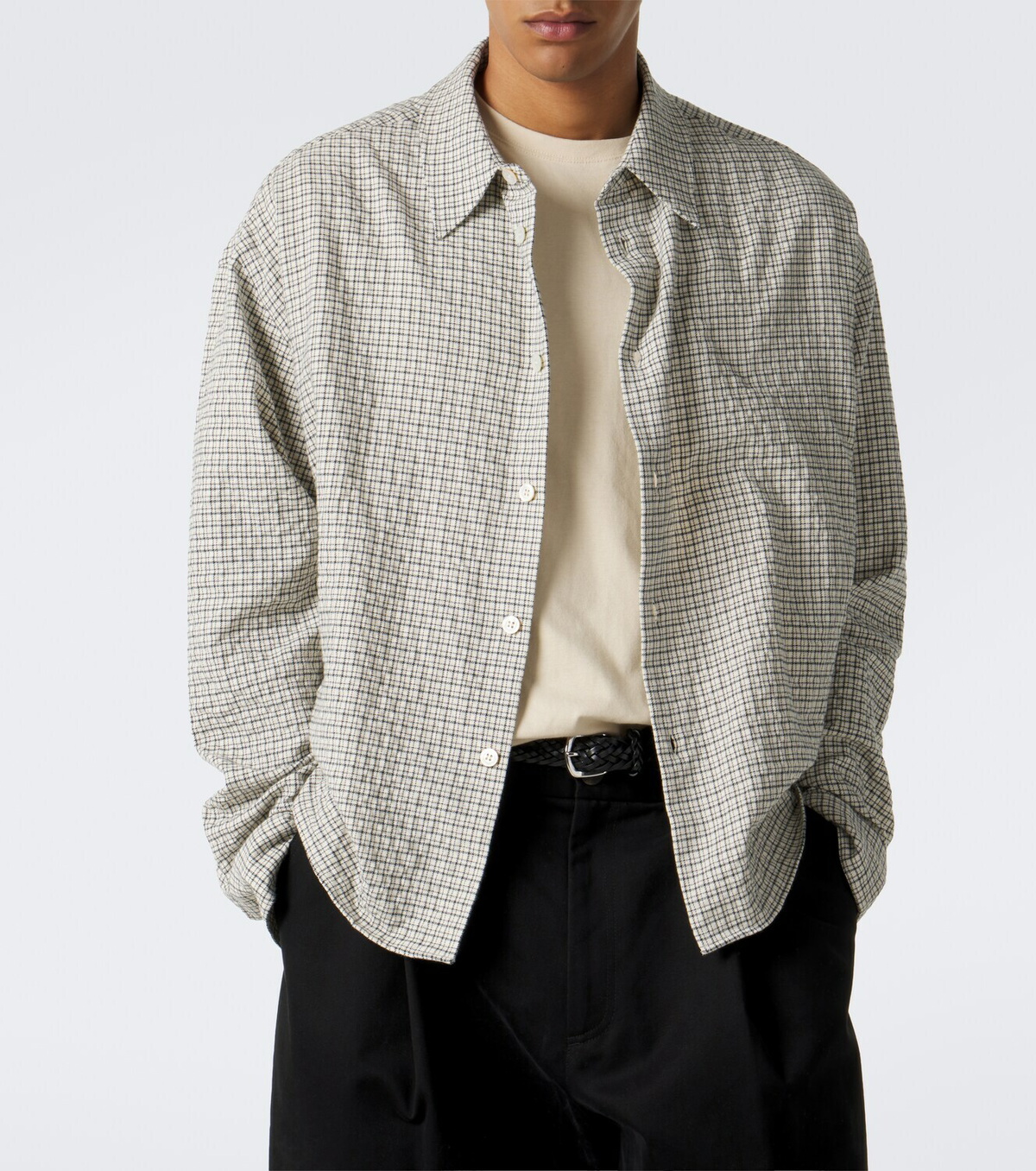 Studio Nicholson Checked cotton shirt