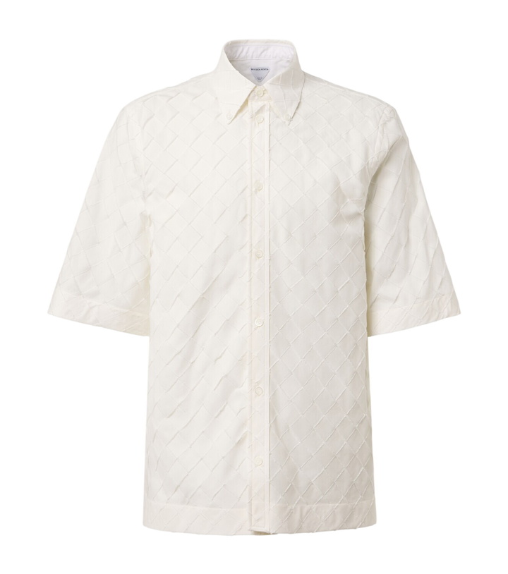 Photo: Bottega Veneta Intrecciato cotton poplin shirt