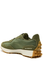 New Balance 327 Leopard-print Mesh Sneakers Green